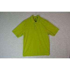 Nike Golf Men's Medium Lime Green Short Sleeve Polo Shirt